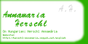 annamaria herschl business card